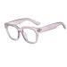 Qinzhenz classic robust anti-blue light computer reading glasses relieves tiredness reading glasses flat light mirror for women (color: gray size: +100) +100 gray
