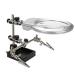 Magnifier with Led Light Alligator Clamp Auxiliary Clip Sturdy Base Dimmable High Clearility for Close Work Reading