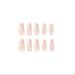 Foccna Butterfly Fake Nails Extra Long Glitter Pink Press On Nails | 24PCS Full Cover Acrylic Nail Tips for Women & Girls - Buy Online on GoSupps.com