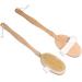 Premium Wooden Handle Bath & Shower Back Brush - Skin Cleaning Scrubber Tool for All Body Types - Buy Online on GoSupps.com