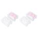 Homsfou holder 4 pieces mini container for colored contact lenses case transparent contact lens container portable lens lens holder color container cute