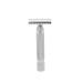 Beavorty razor for men wooden razor facial razor for safety razors men's razor Silve Safe razor double razor wooden holder Razor silver medium