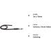 Buy Fat Leather Liner 1m/1.35m/2.20m/3m - Chrome/Brass No Hand Loop | 3m x 10mm Black with Chrome Hook - International Shipping - Buy Online on GoSupps.com