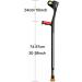 Adult Crutches Elderly Crutches Open Cuff Crutches Fracture Walker 10 Levels Height Adjustable Folding Crutches Unisex Lightweight Walker Convenient Independence - Buy Online on GoSupps.com