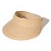 FURTALK Sun Visor Hats for Women Wide Brim Straw Visors Womens Foldable Beach Visors Summer Roll Up Ponytail Beach Hat Khaki One Size