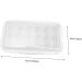 Hohopeti Box Plastic Serving Trays Egg Holder for Fridge Refriger Portable Egg Case Egg Tray Crisper Dumpling White 32x18cm - Buy Online on GoSupps.com