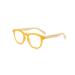 Fashion Reading Glasses for Women Men Lightweight Wooden Temples Readers Anti Eyestrain Eyeglasses (Color : Yellow Size : 1.0x)