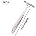 3 Pcs Stainless Steel Pointed and Slant Tip Tweezers for Blackhead and Eyebrow Hair Removal - Buy Online on GoSupps.com