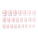 Fairvir 24pcs French Nails - Short Press-On Natural False Acrylic Nail Art Tips for Daily Use | Perfect Fake Nails for Women & Girls - Buy Online on GoSupps.com