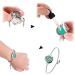 Stainless Steel Aromatherapy Diffuser Bracelet Set | Adjustable Locket with 24 Refill Pads - A-Silver - Buy Online on GoSupps.com