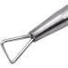 Cuticle Pusher Stainless Steel Triangle Cuticle Peeler Scraper Remove Gel Nail Polish Nail Art Remover Tool(Silver Color) - Buy Online on GoSupps.com