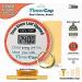 TimerCap Automatically Displays Time Since Last Opened - Built-in Stopwatch Smart Pill Bottle Cap Medication Reminder Case ( Qty 6 - Standard 1.8 oz Amber Bottles) EZ -Twist / CRC