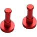 Cabilock Coat Hanger Towel Rack 2pcs Black Towel Hooks Black Trim Hangers Heavy Duty Strips Heavy Duty Accessories Coat Bath Towel Clothes Rack mediumx2pcs Redx2pcs - Buy Online on GoSupps.com