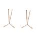 Operitacx 2 pairs of glasses accessories glasses spare bars for brilliant parts clear reading glasses glass replacement arms glasses spectacle legs glasses peak glasses end peak glasses brick metal sunglasses