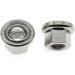 Hajxzh Bicycle Axle Nut 2pcs M10 7075 Aluminum Alloy Flange Track Hub Nut | Bike Accessories - Buy Online on GoSupps.com