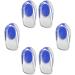 Buy LIXBD 3 Pairs Silicone Gel Heel Cups for Plantar Fasciitis - Non-Slip Cushion Insoles for Men & Women - Blue - Buy Online on GoSupps.com