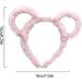 QOKLIYUI New Cute Plush Bear Ear Headband Wide Applicable Occasion And Premium Polyester Round Mouse Bear Ears Makeup Hair Hoop Grey - Buy Online on GoSupps.com