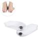 NOLITOY Orthotic Heel Pads - 2 Pairs Silicone Insoles for Plantar Support Massage & Comfort - Half Heel Inserts 11X6cm - Buy Online on GoSupps.com