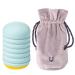 Heat bottle Heat bottle with soft fleece train Heat and cold therapy Great gift for women and girls - reusable portable hot water bottle of long -lasting warm steadel warm green.