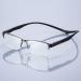 Half-Frame Foldable Magnetic Closure Blue Light Filter Reading Glasses for Men & Women - Anti-Blue Computer Glasses Gray 4.0x - Buy Online on GoSupps.com