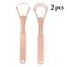 Stainless Steel Tongue Scraper for Adults - U Shape Oral Brush - 2 Pack Double & Single Layer - Buy Online on GoSupps.com
