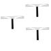 Beavorty 3 Pcs Brow Stencils Eyebrow Grooming Stencil Eyebrow Ruler Stencil Stainless Steel Positioning Ruler