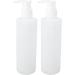 Hushui 2-Pack 250ml Professional Replacement Bottles for Massage Oil & Lotion - Refillable Pump for Easy Use - Buy Online on GoSupps.com