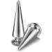 200 Sets Silver Cone Spikes Screw Back Studs for DIY Clothing & Leather Craft - Punk Rock Rivets in Various Sizes - Buy Online on GoSupps.com