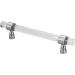 Crystal Acrylic Handle Transparent Easy to Install Drawer Pull Handle for Cabinets Drawers Dressers (B01277S Hole Pitch 128-bright Silver) - Buy Online on GoSupps.com