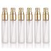 Elfenstall Frosted 6pcs 10ml Gold Atomizer Spray Bottle Set - Refillable Perfume Travel Bottles with Free Pipette - Buy Online on GoSupps.com