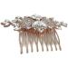 Peigne embl matique pour mari e/mariage/f te style art d co avec cristal/perle plaqu blond rose - Buy Online on GoSupps.com