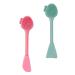 FRCOLOR 2pcs Silicone Cleansing Brush Facemask Spatulas Wash Face Cosmetic Makeup Brush Makeup Scraper Spatula Deep Exfoliating Face Brush Lips Miss Skin Care Brush 16x8cm