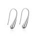 CALLARON 2pcs Gifts for An Anniversary Ladies Earrings Gifts for Her Wife Metallic Earrings Silver Earrings Gift for Wife Girl's Earrings Portable Earrings Simple Accessories Ear Hook Miss Medium Silver