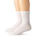 Carolina Ultimate mens Diabetic Non-binding Crew Socks 2 Pack Large White