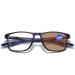 Magimodac women men Self-tinting reading glasses with sunglasses uv400 protection reading help visual aid blue light filter anti blue light computer reading glasses brown self-torn-blue 2.0 dioptria