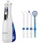 Water Silk Teeth Cleaner - Cordless Oral Shower Electrical Dental Floss with 4 Jet Tips 240ml Tank USB Rechargeable for Travel & Home - White V400 Plus - Buy Online on GoSupps.com