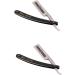 Angoily 2-Pack 66 Steel Razor for Men & Women - Eyebrow & Hairdressing Shavers Old-Fashioned Straight Razor - Buy Online on GoSupps.com