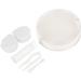 Colorful Contact Lens Case Set - Portable Round Transparent Storage Box Holder (White) - Shop Internationally - Buy Online on GoSupps.com