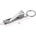 Stainless Steel Ultra-Thin Foldable Hand Toe Nail Clippers Cutter with Keychain Cutter Trimmer Silver Tool Key Ring Durable and Deft - Buy Online on GoSupps.com