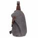 AOTIAN Unisex Sling Backpack Waxed Canvas Crossbody Bag 10 Liters Gray - Purple