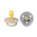 BIBS Color Schnuller 2-pack BPA-free cherry shape nipple.Natural rubber / latex made in Denmark.0-6 months (2 pack) vanilla / cloud