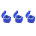 Bdukbduk 3x dark blue prosthesis case prosthesis cup with sieve prosthesis bath box storage box for false teeth with a basket network container holder for trips