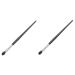 FOMIYES 2pcs Animal Hair Makeup Brush Face Makeup Brush Face Beauty Tools Eyeshadow Brush Makeup Tool 17.70X0.70X0.70CMx2pcs Blackx2pcs