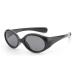 FOURCHEN polarized Sunglasses for toddler baby with Strap 100% UV Proof Flexible Toddler Sunglasses for Kids Full Black