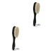 Beaupretty Washing Brush 2st mustache Bartbrush Wollbrush Hairbrushes Men stand in front of clean brush baby bathing brush brush brush cleaning brush H lzern man moisture pillow 20*5cmx2pcs picture 2x2Stk