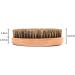 Boar Bristle Beard Brush with Solid Wood Handle - Tame and Soften Facial Hair (Brown) - Buy Online on GoSupps.com