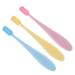Homsfou sets infant toothbrush children's toothbrushes brightening toothbrush manual soft toothbrush children toothbrush tongue scratch tongue toothbrush travel toothbrush earth colors form