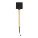 Leather Bug Swatter-Wooden Handle Household Easy Using Bug Pest Control Tools Garden Supplies (Color : Black)