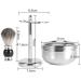 Premium Men's Wet Shaving Set - Shaving Brush Holder & Bowl - Perfect Gift for Grooming Enthusiasts - Buy Online on GoSupps.com