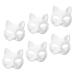 Homsfou 12 pieces empty masks half paper masks white mask white tinker masks Opera masks Halloween masks for men animal design masks White paper make-up masks for men and M white